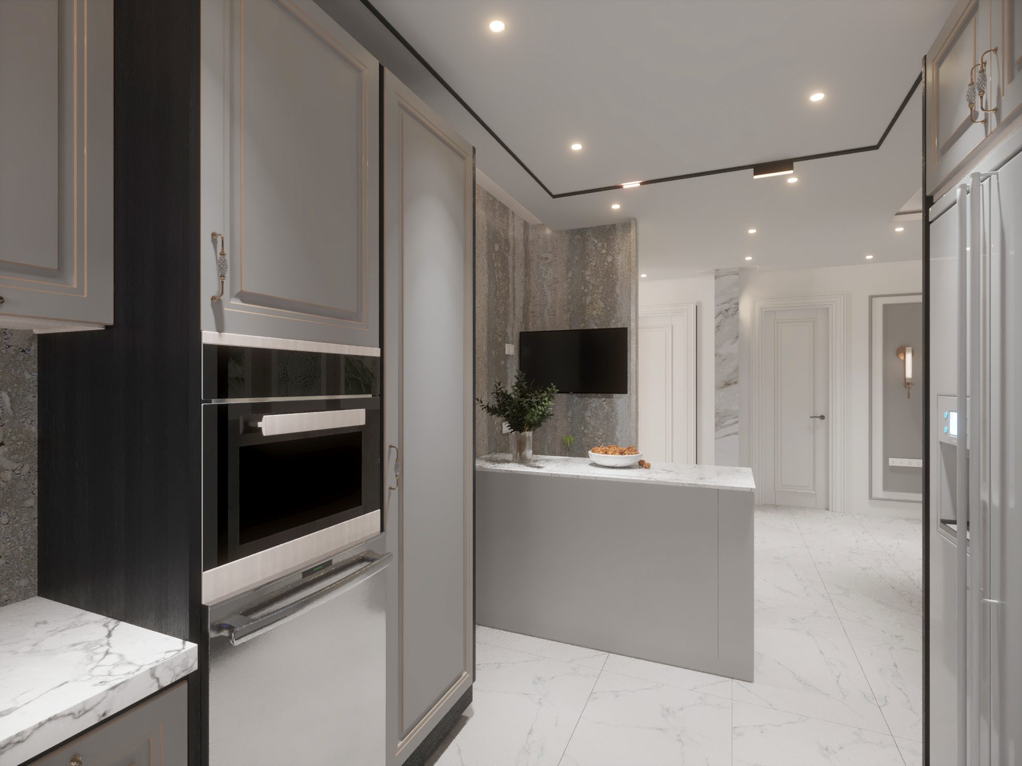 Neo Classic Kitchen Room Villa 180 Meter-6