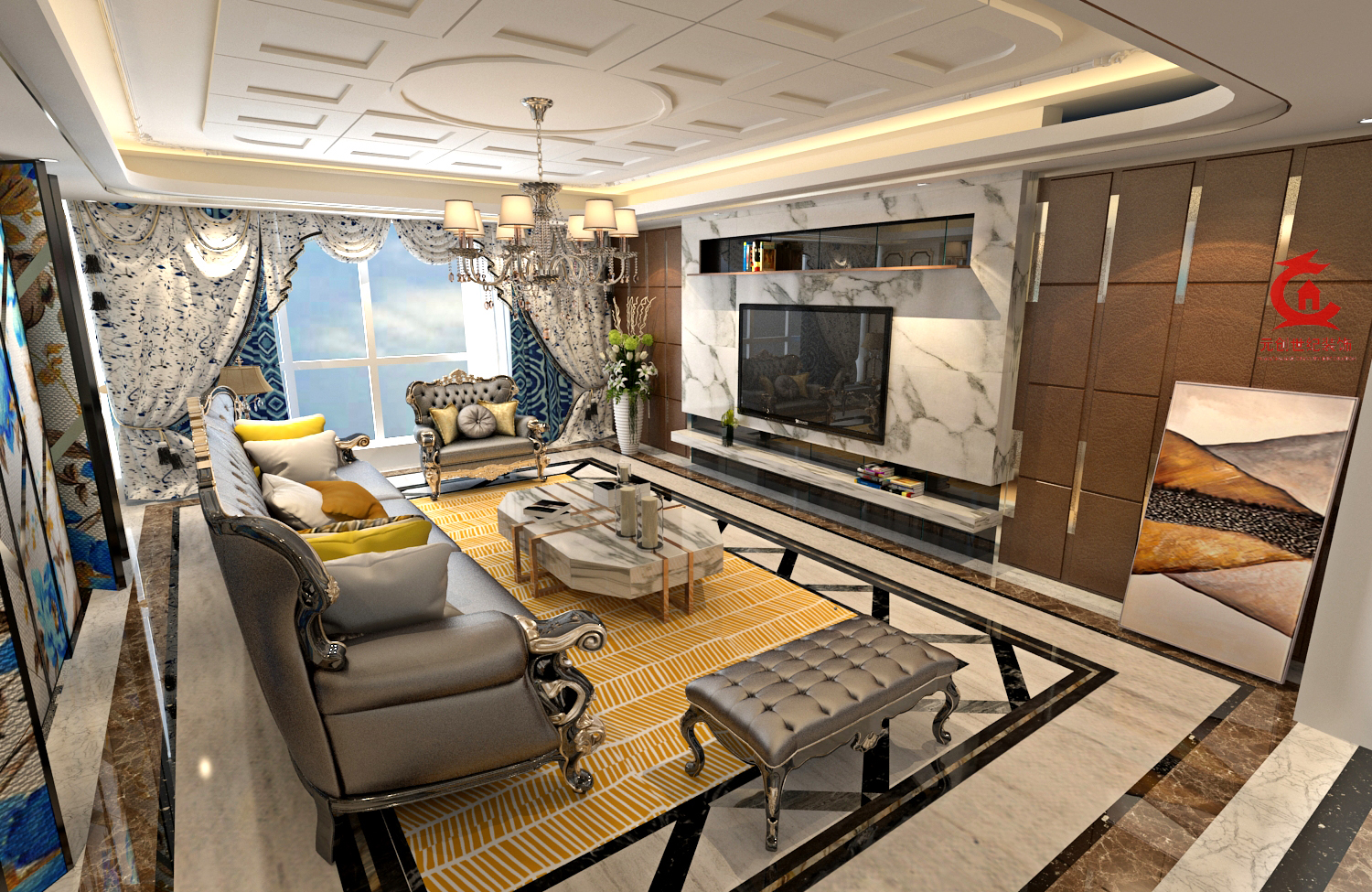 港式奢华150㎡户型-6