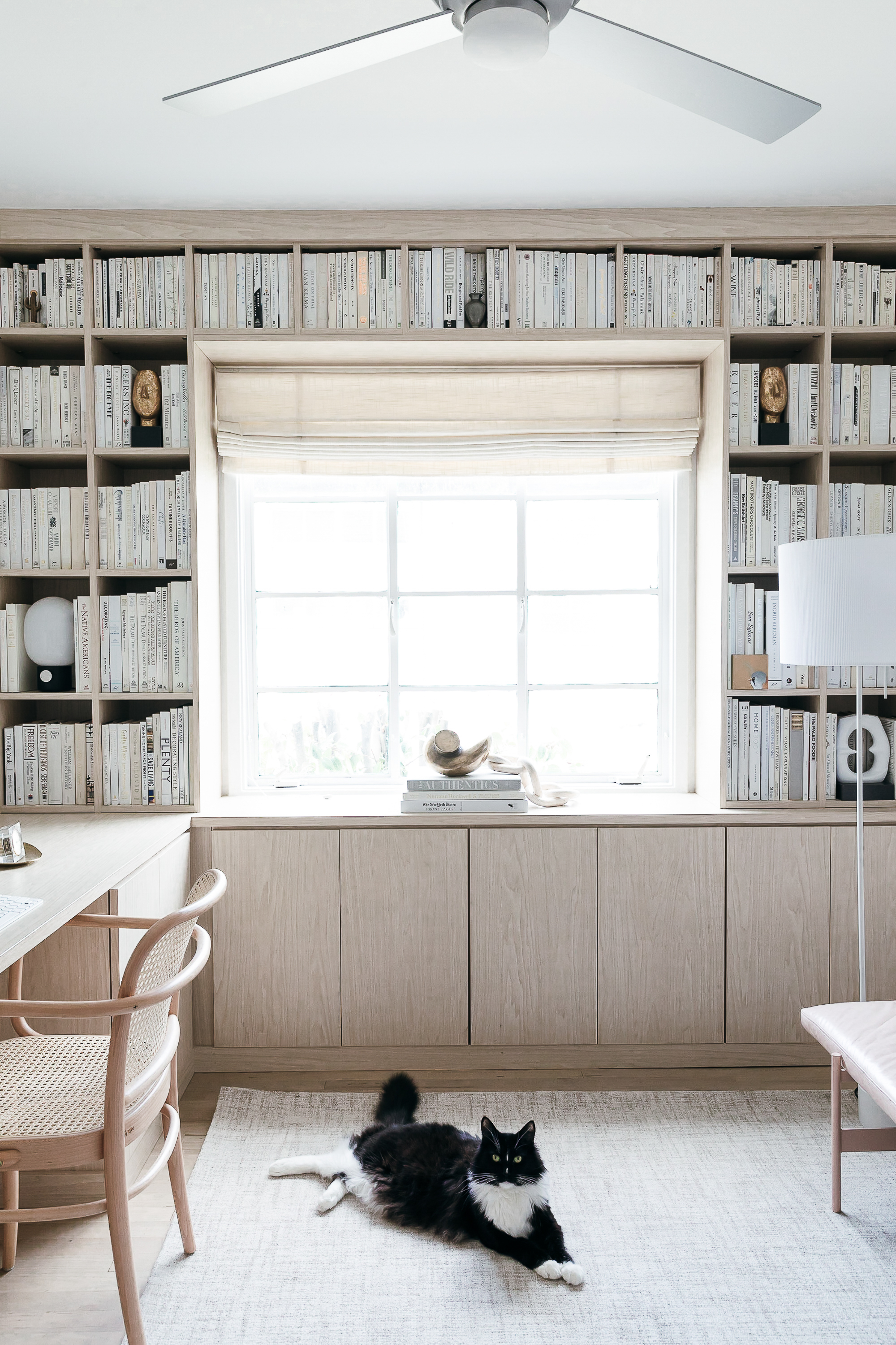 California Closets Built-In Bookshelves: Our Home Office Design - Anne Sage-1