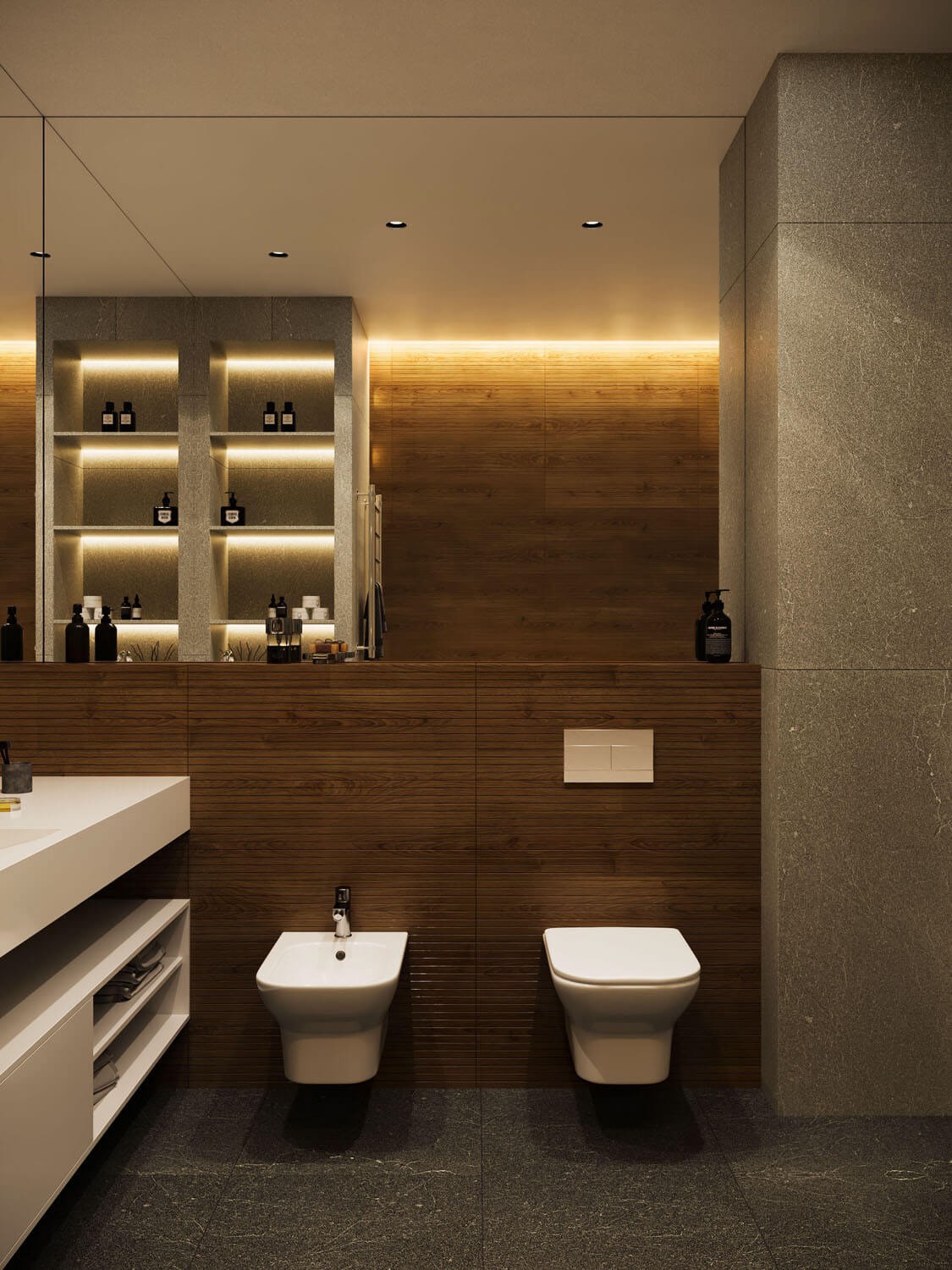 木质+高级灰 舒适到极致的住宅空间-17