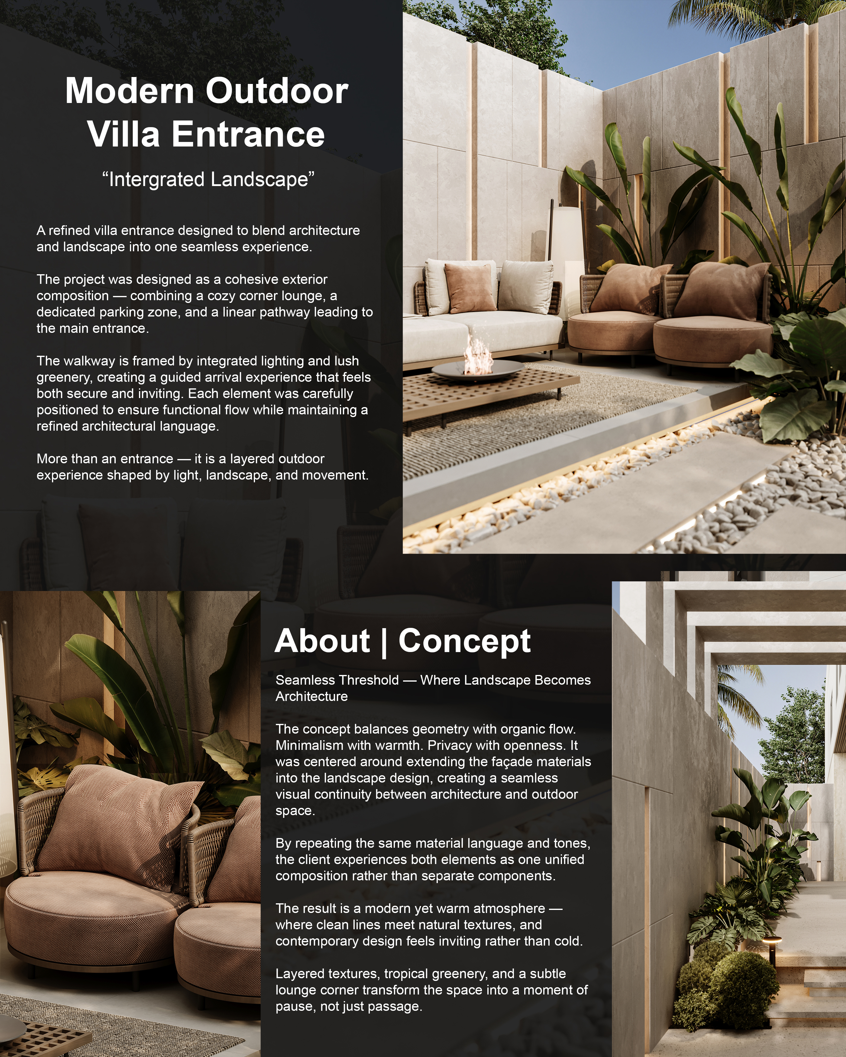 MODERN OUTDOOR VILLA ENTRANCE DESIGN | OMAN-6