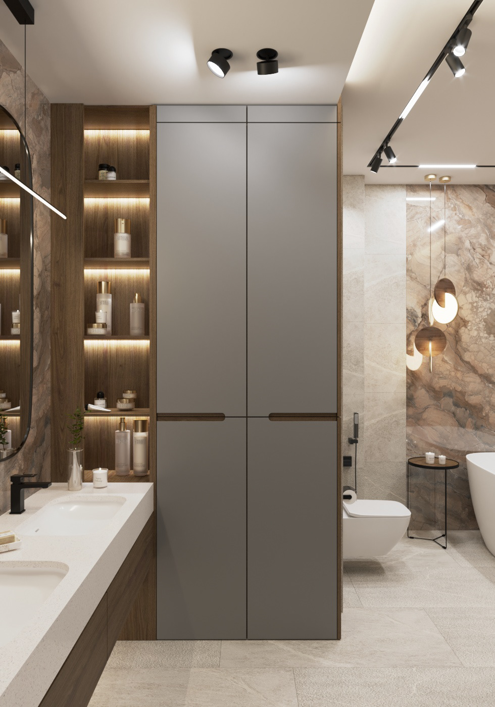 Ванная комната с душевой-0