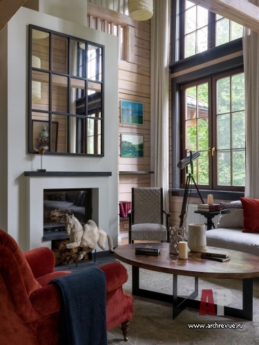 莫斯科郊外伊斯特水库旁两层木屋别墅室内设计丨俄罗斯莫斯科-10