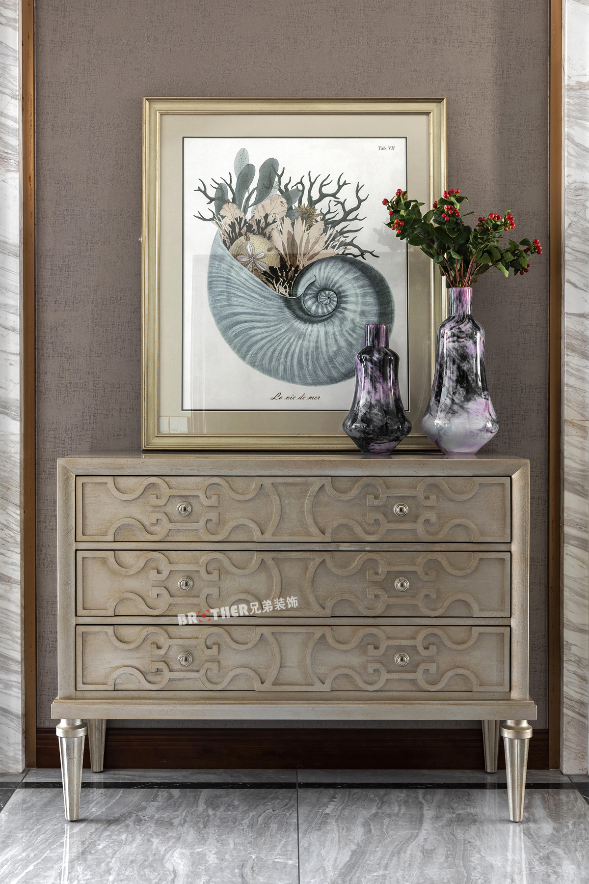 建工依山郡 137㎡美式轻奢装修，唐荣设计师打造舒适生活空间-17