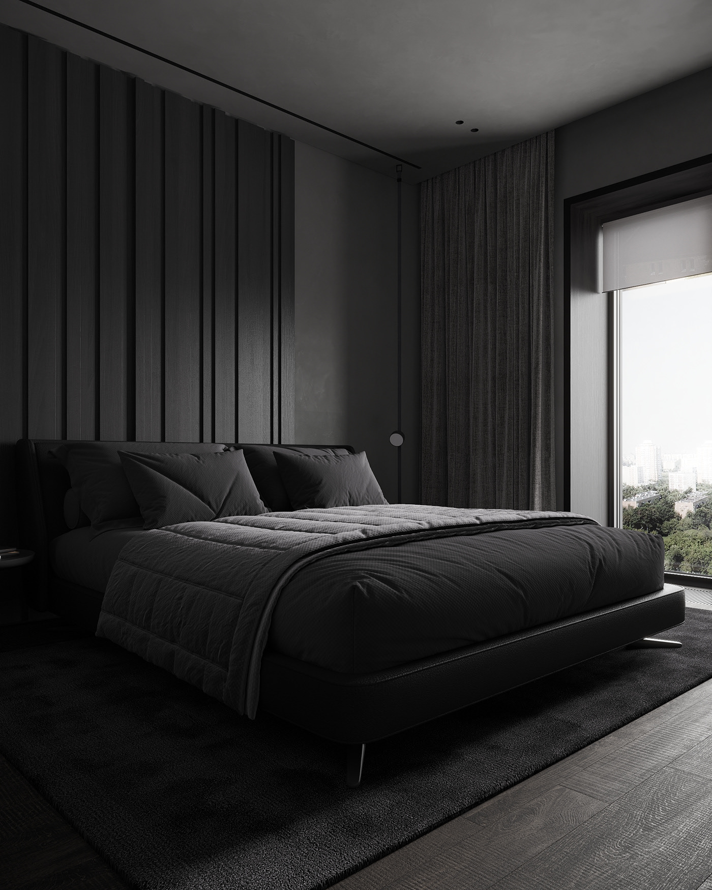 黑色系公寓设计-14