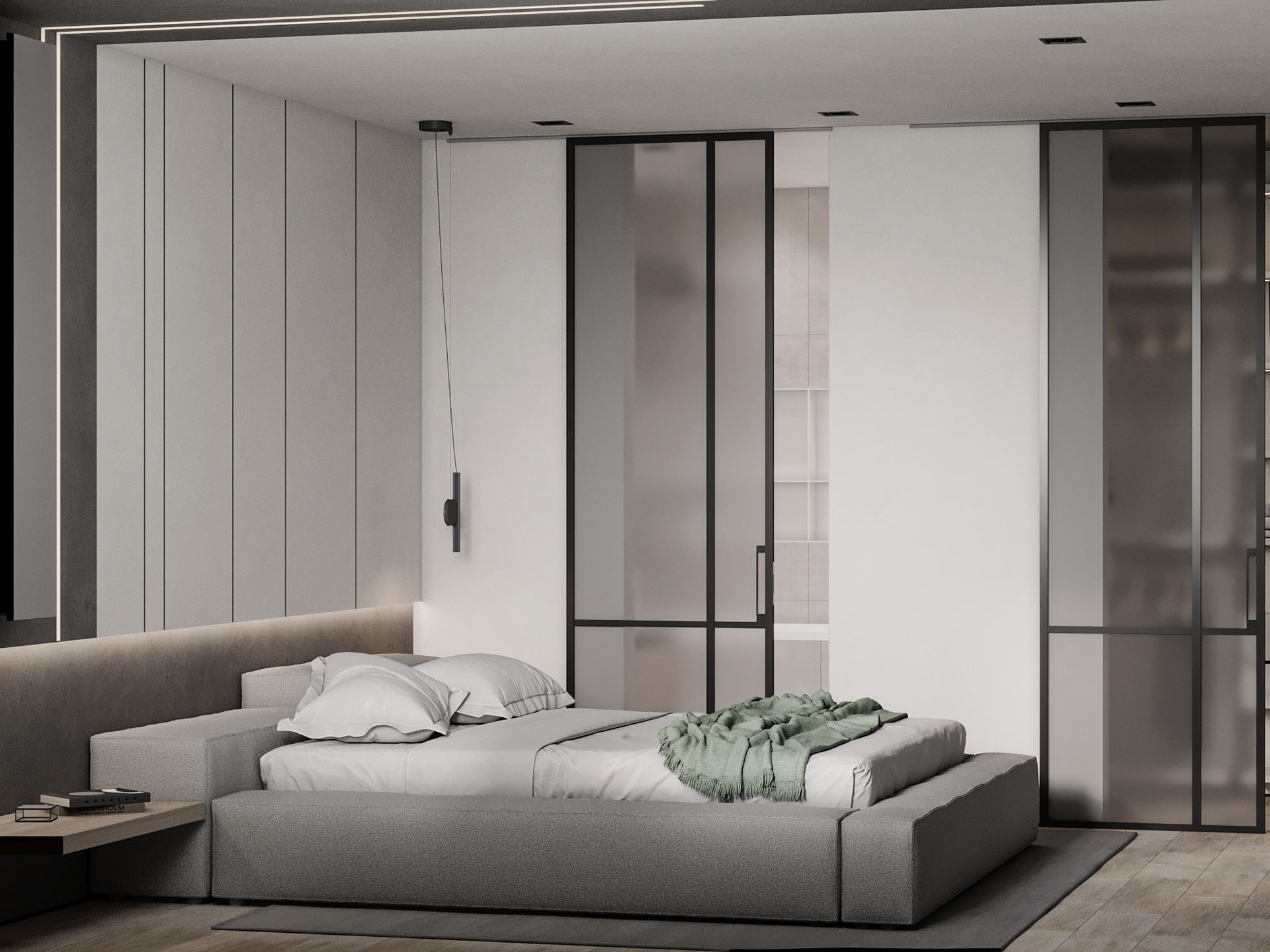 高级灰+绿色 打造出极致舒服的家-10