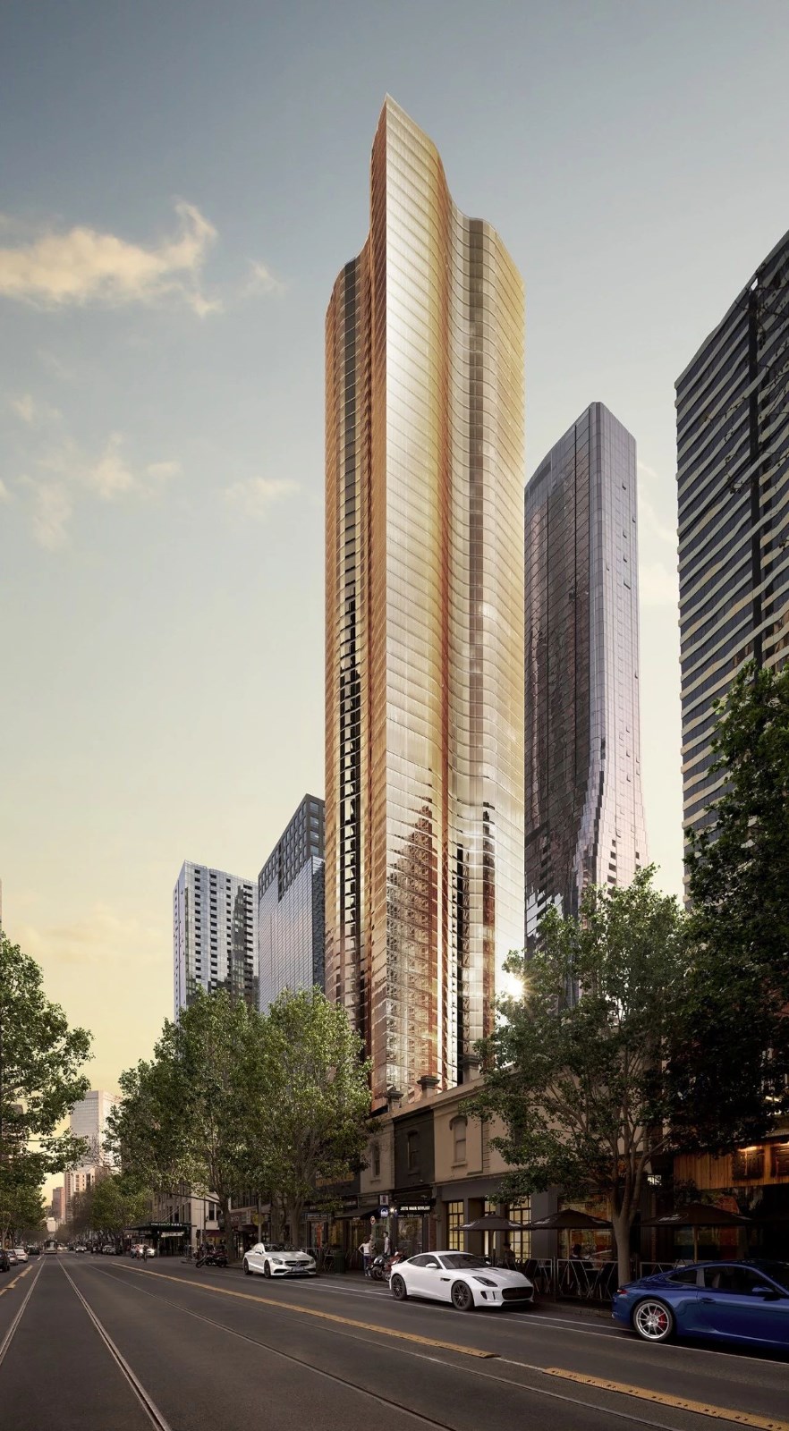 墨尔本 St Boulevard 项目,高科技定制窗户打造城市园林建筑-36