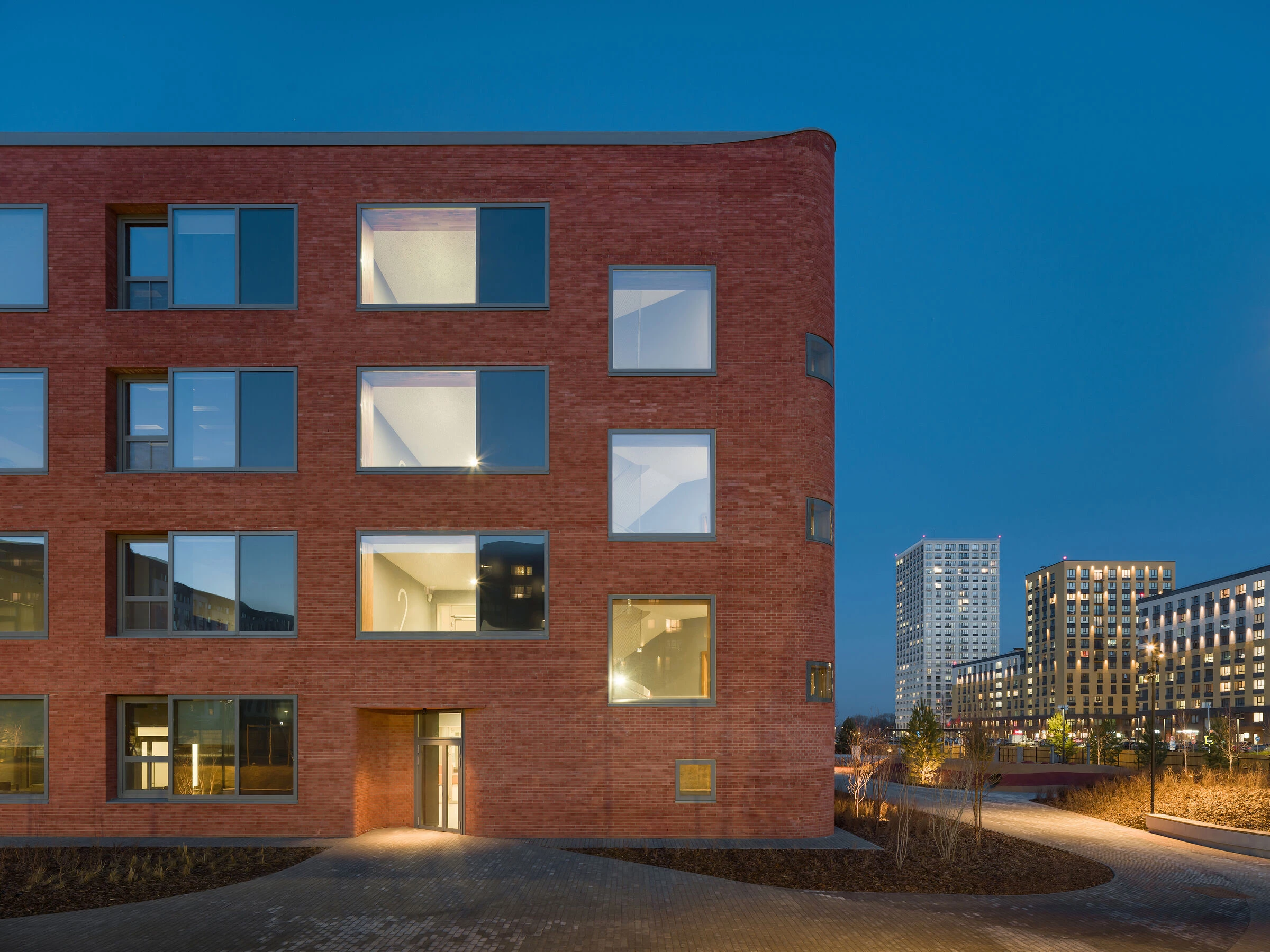 新西伯利亚公立学校丨俄罗斯新西伯利亚丨Brusnika Company,SVESMI-87