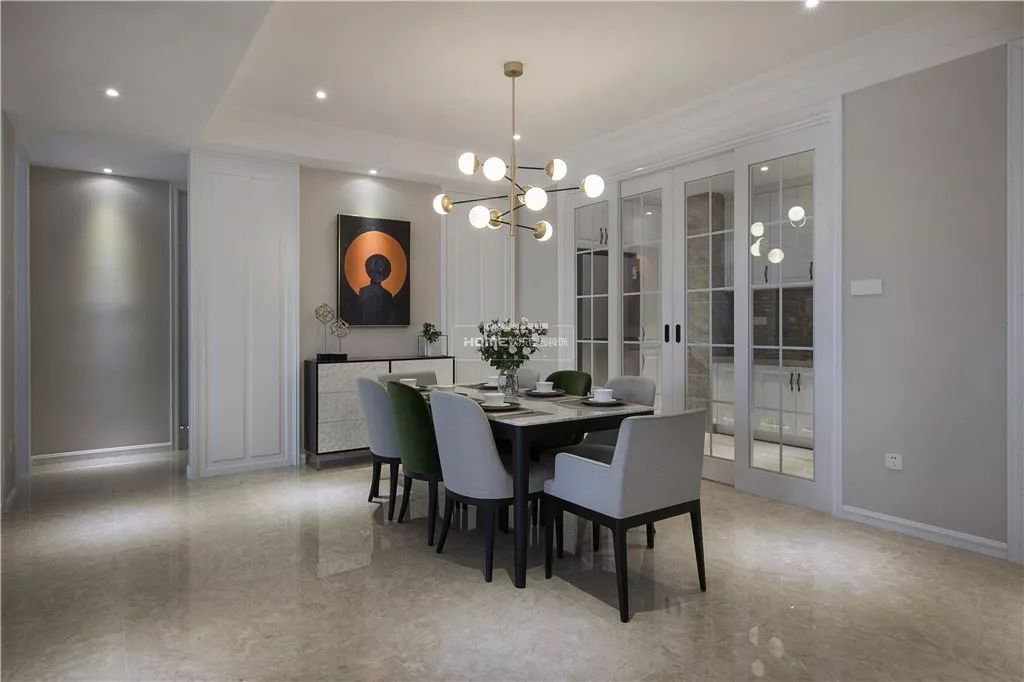 昆明云路中心 268 平米美式轻奢风家居设计-27