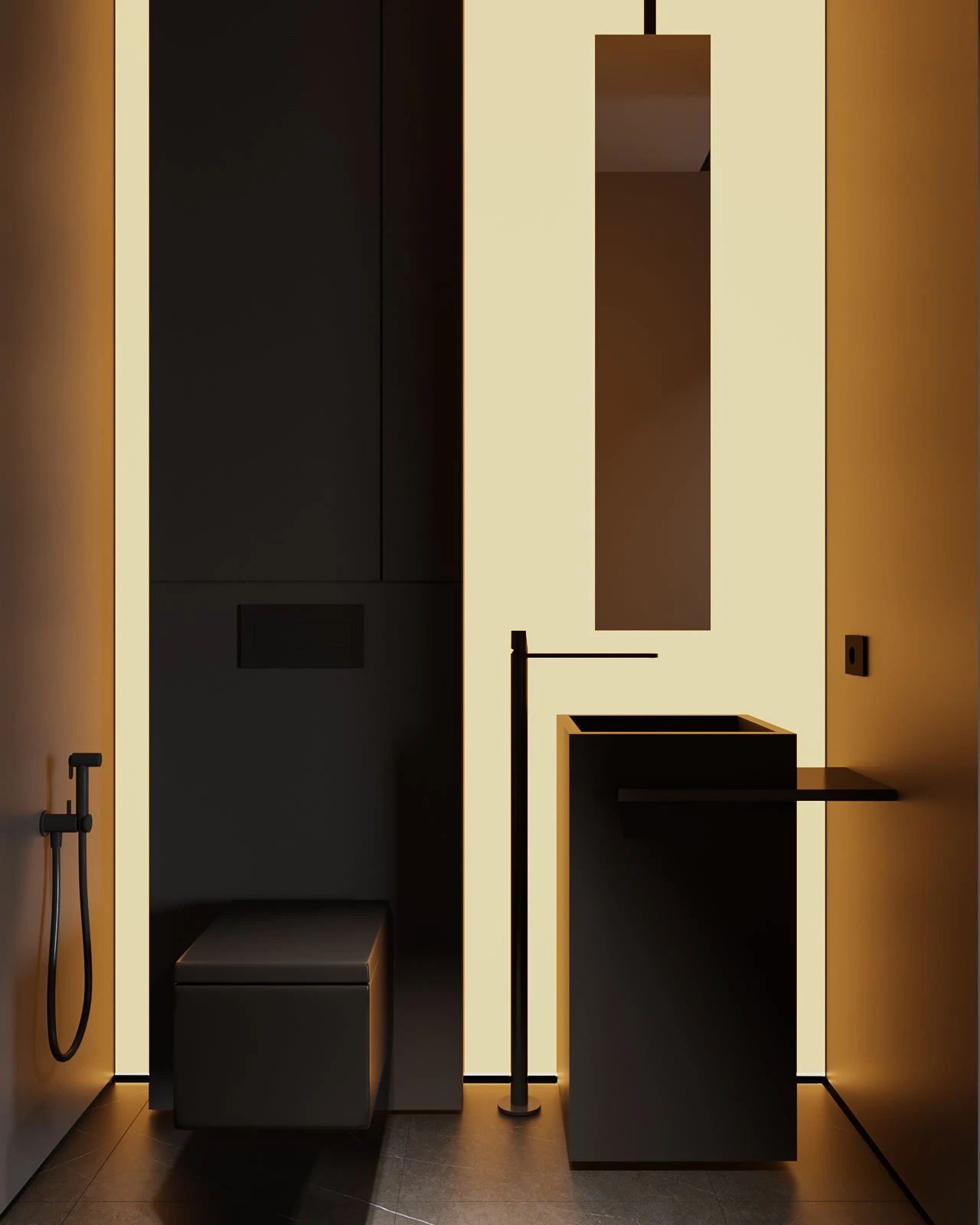 97㎡黑色调公寓设计-30