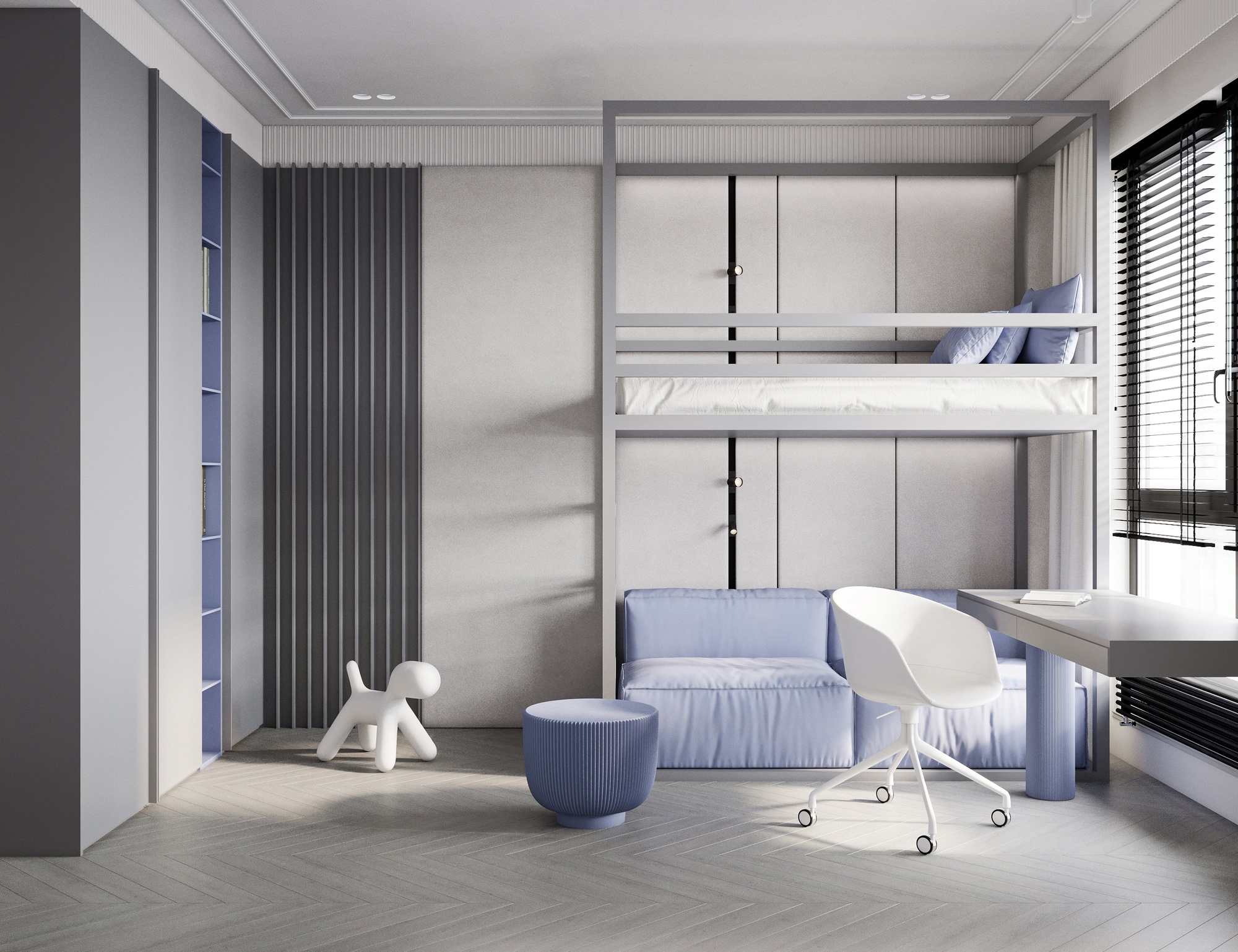 莫斯科河滨公园 88 平室内设计丨俄罗斯莫斯科丨Quadro Room-34