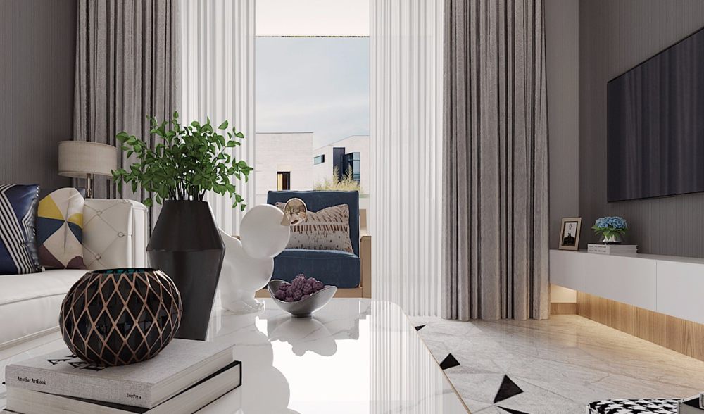 阳光·新天地别墅现代轻奢风格别墅-6