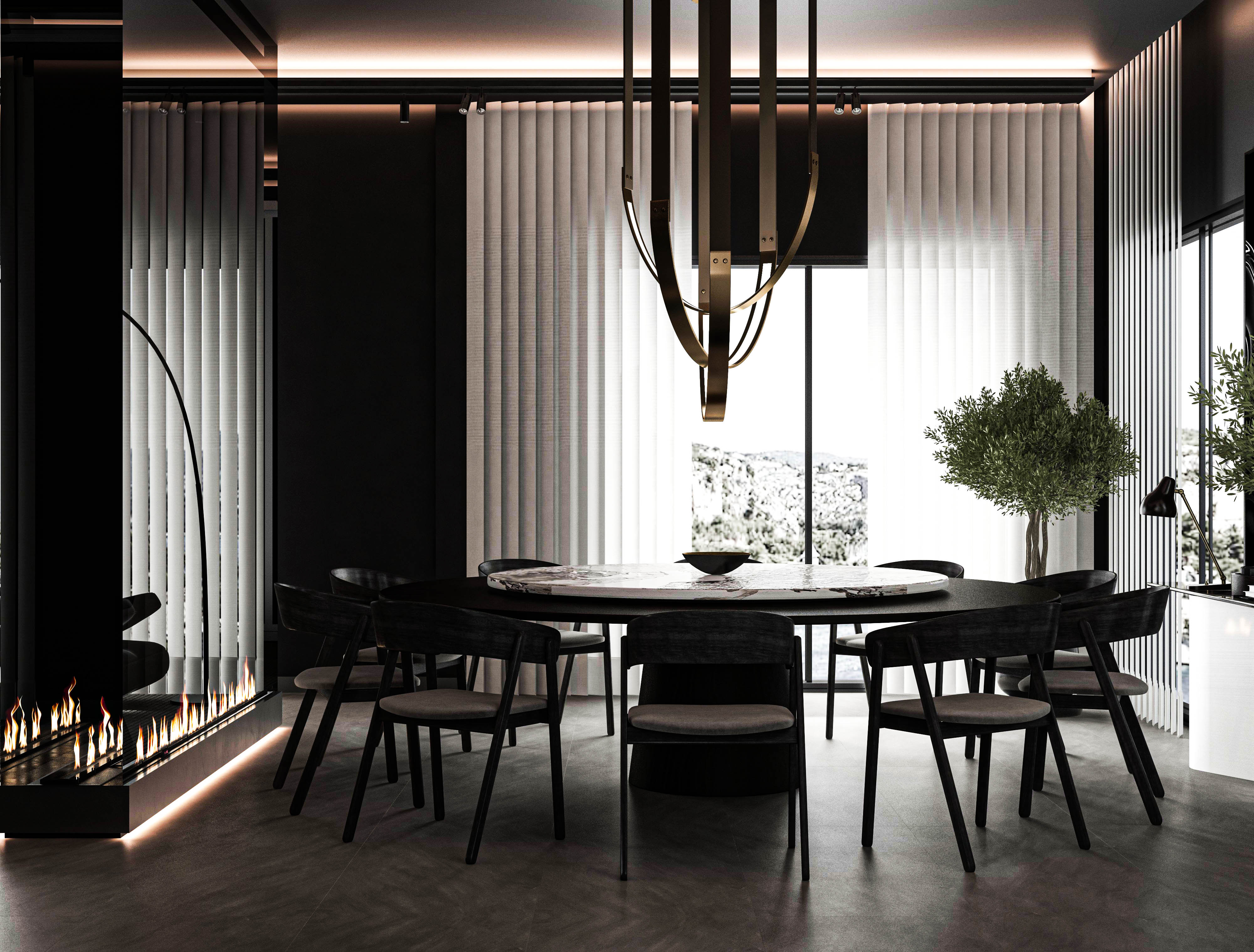 黑色概念别墅丨土耳其安塔利亚丨Görkem Bozkurt-7