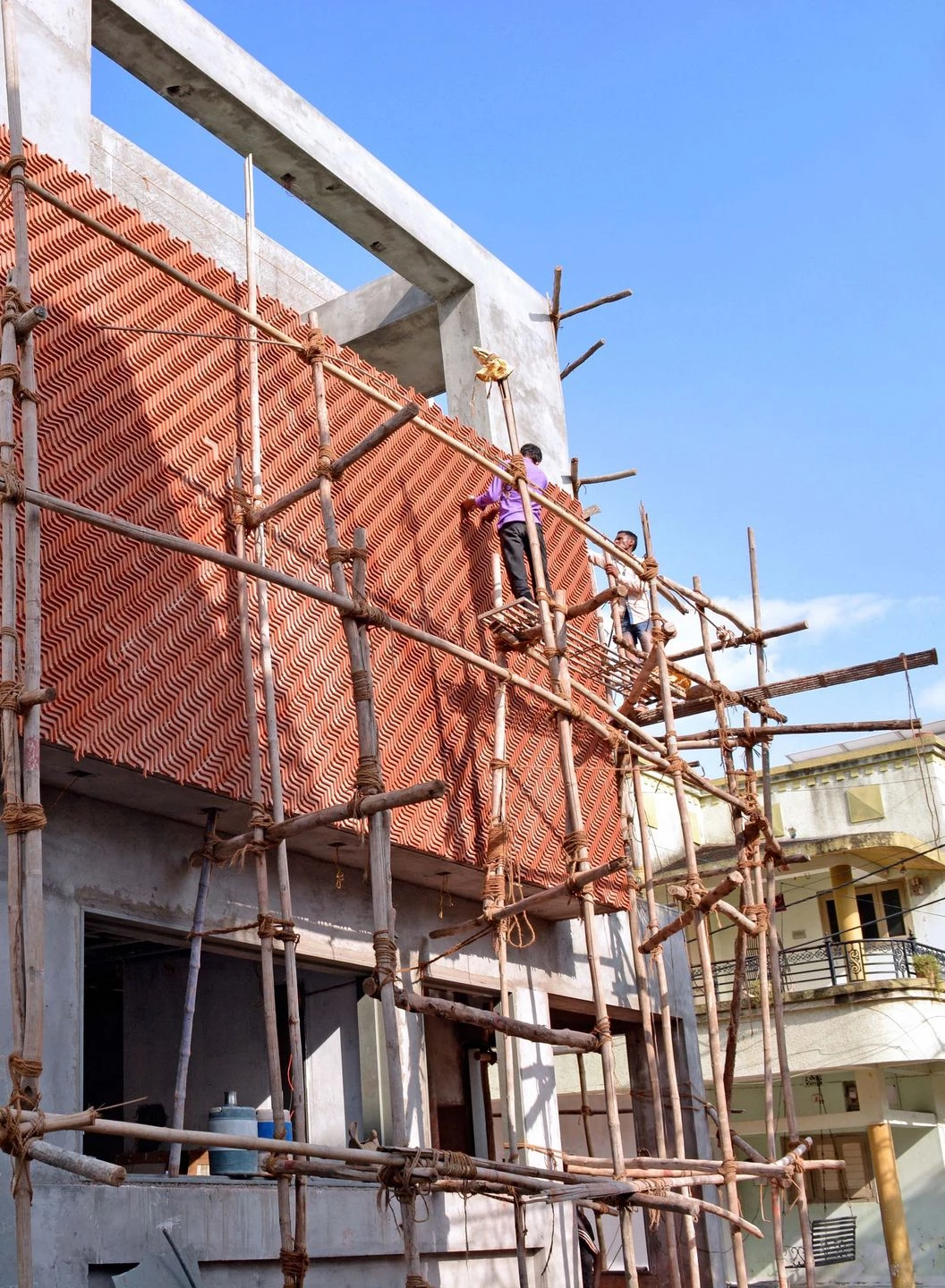 波浪纹红土瓦 tiles 立面住宅设计-33