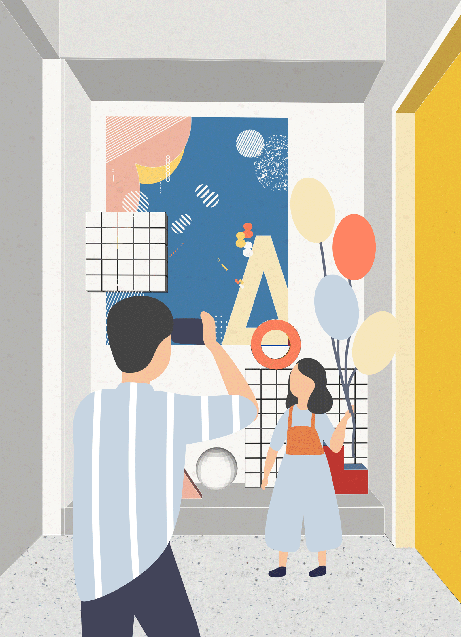 斑马线儿童理发品牌终端空间设计-19