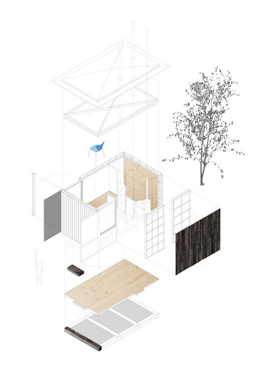 西班牙文化遗址旁的可逆式木钢展馆-7