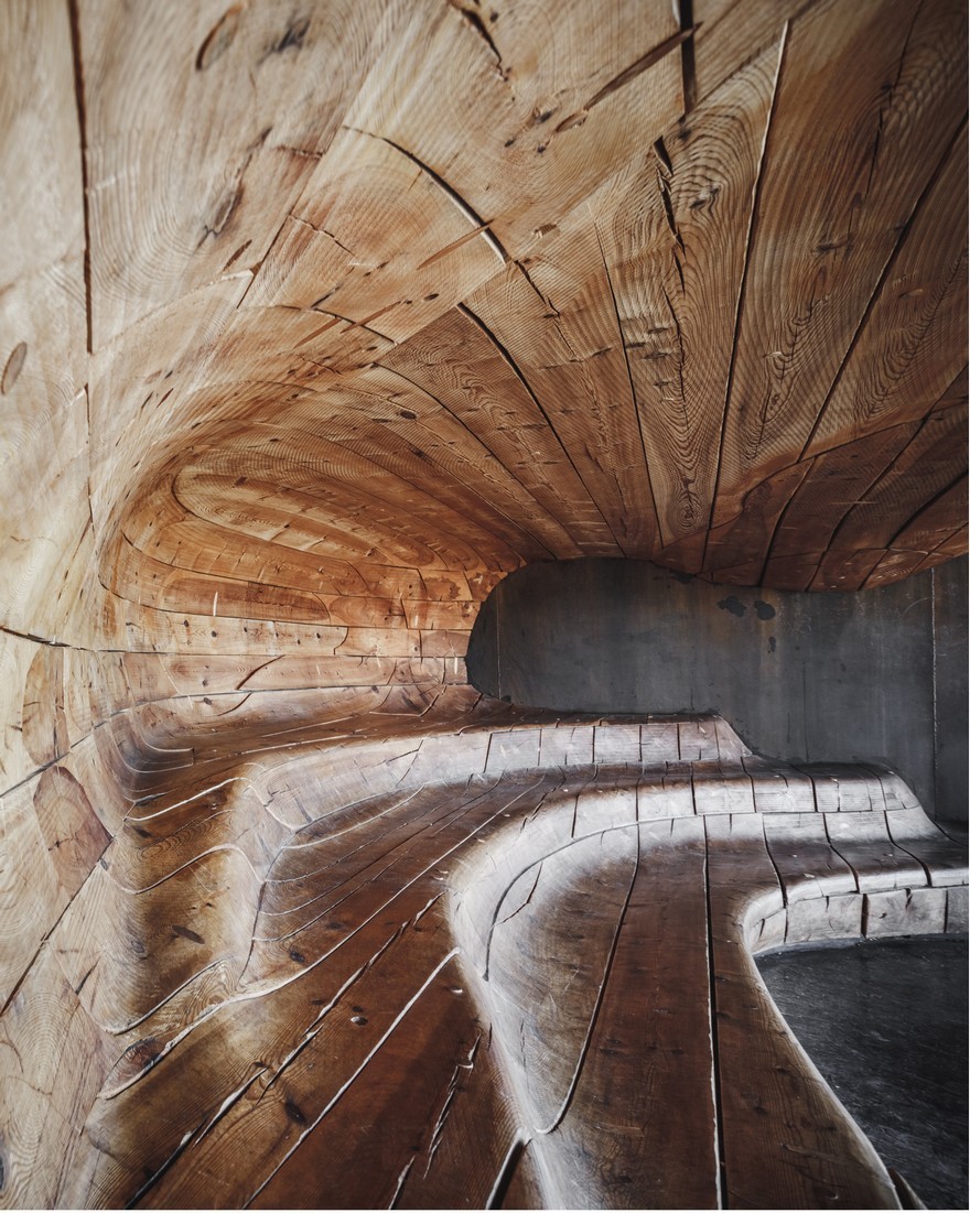Norwegian Wild Reindeer Centre Pavilion Overlooking the Mountain Snøhetta-20