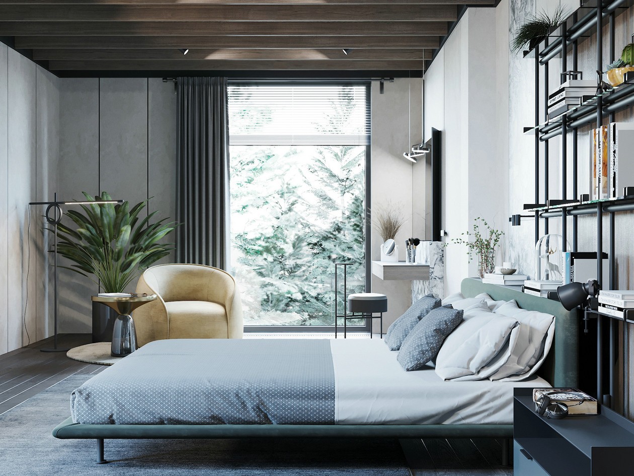 200平米的卧室和洗手间设计！-3