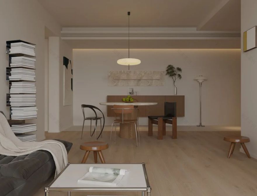 新作速递 | 137㎡两居改三居,打造家庭“第二核心区域”-23