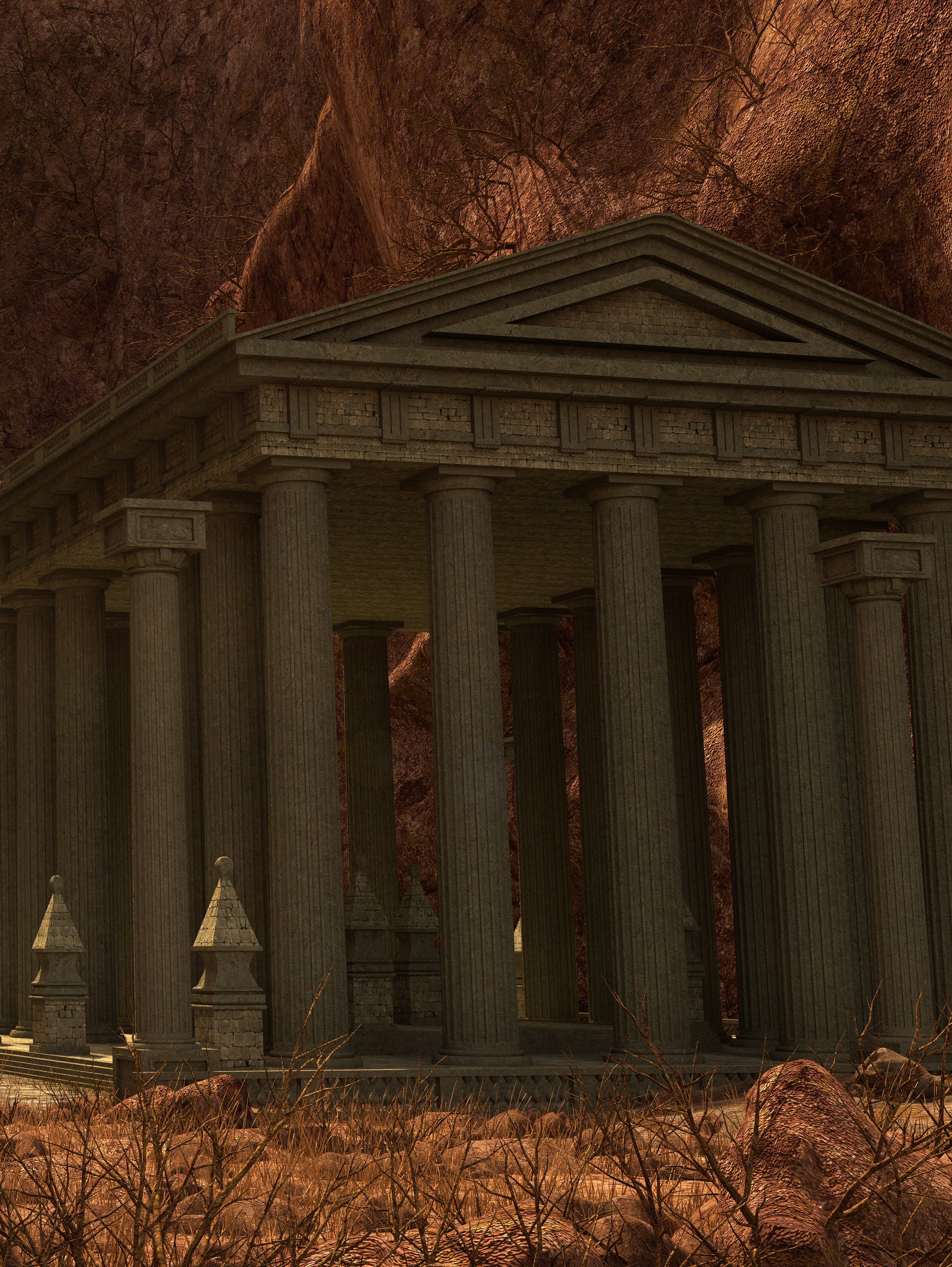 Lost Temple. 3d environment-2