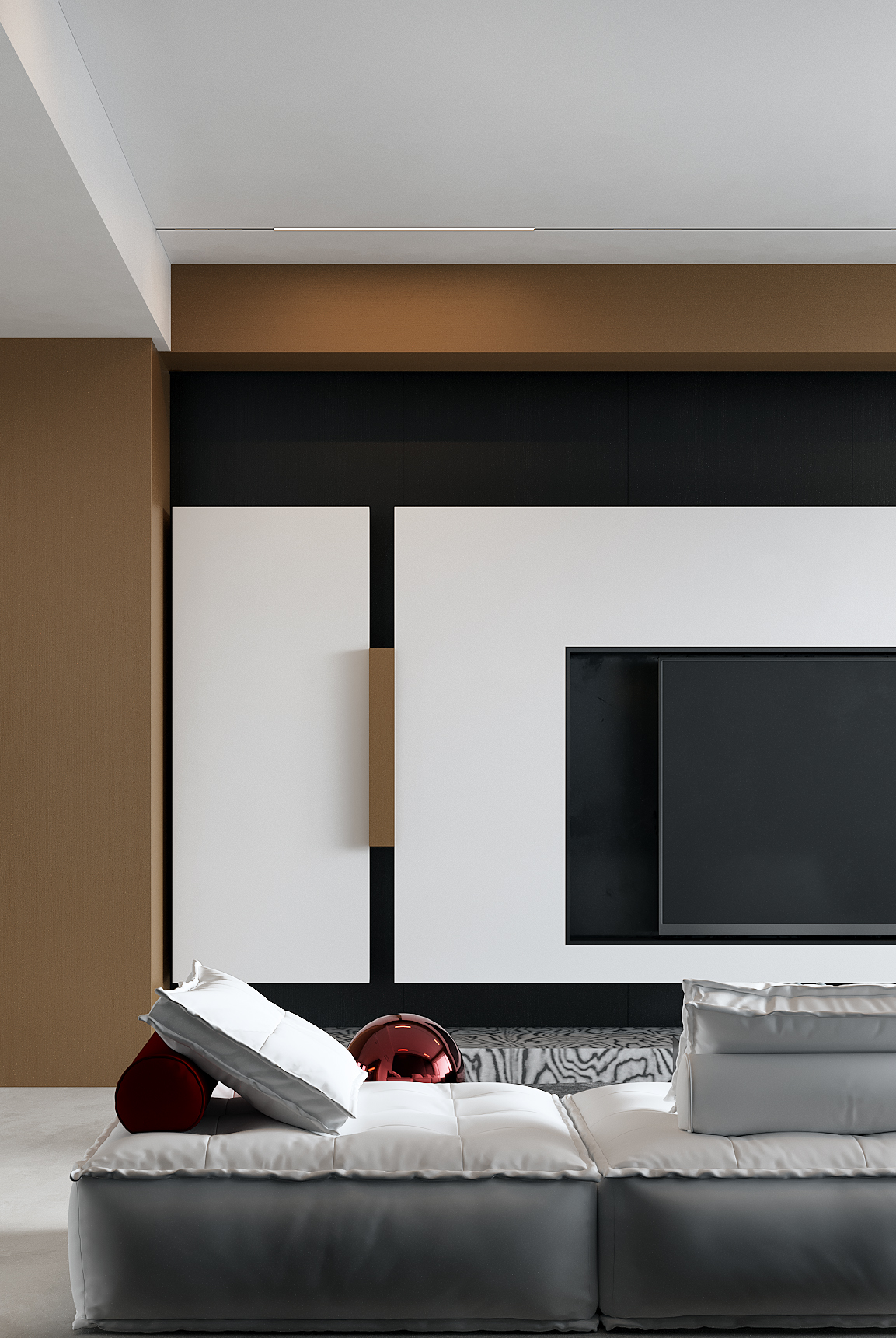 高级感客厅 · 黑白灰的极致浪漫-8