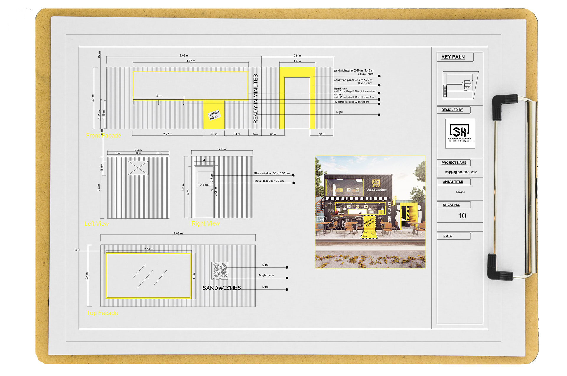 "XO" 快餐餐厅集装箱设计-11
