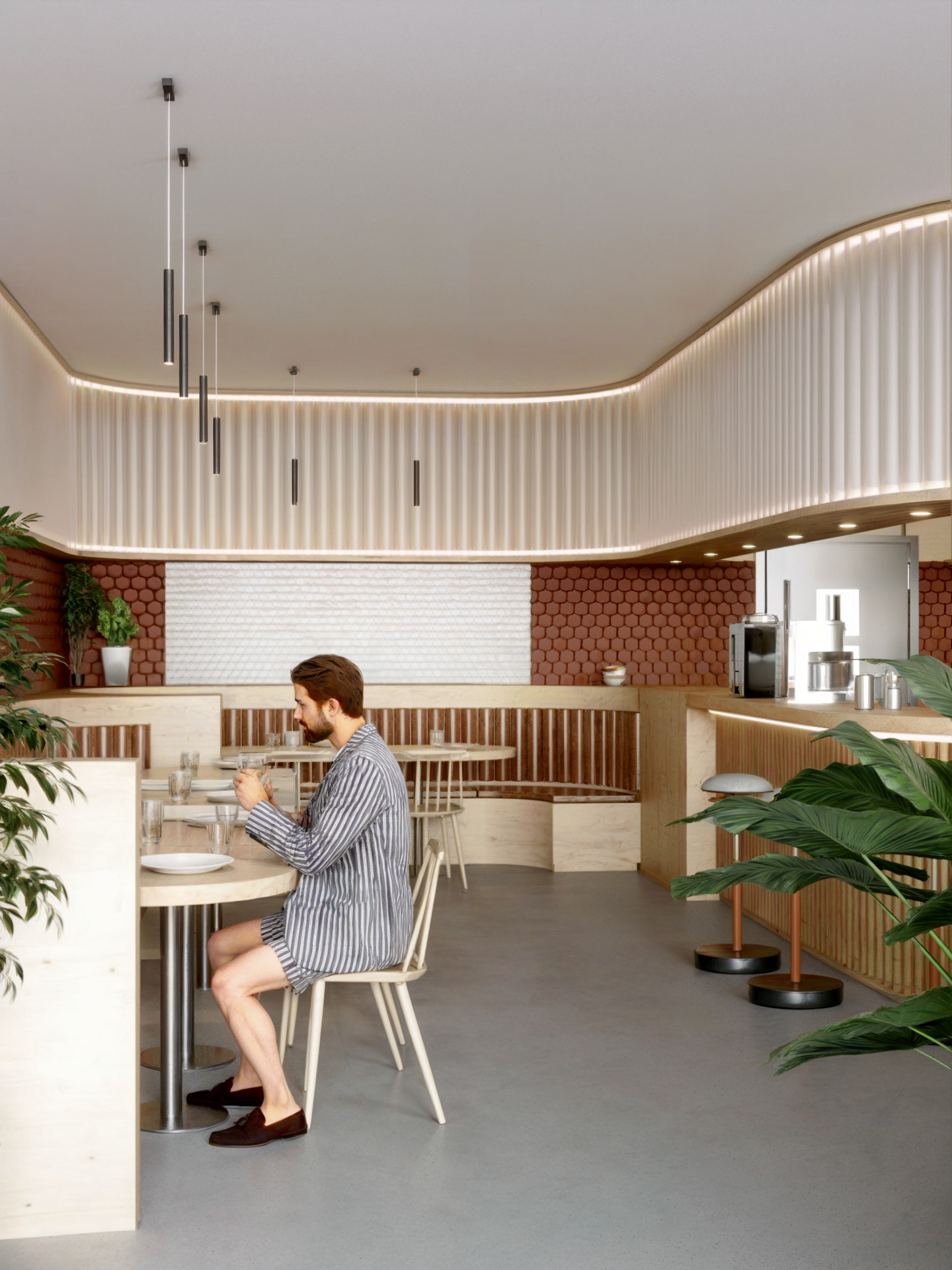 现代亚洲餐厅设计-12