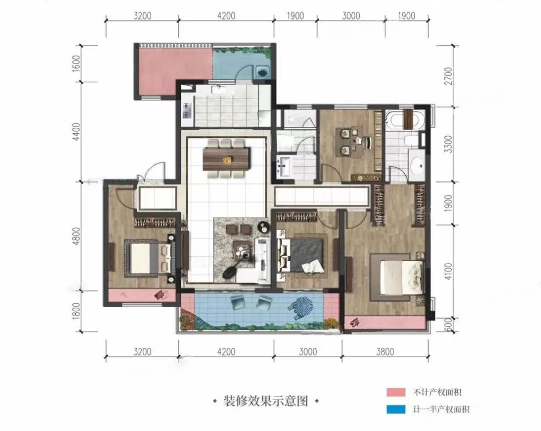 成都金科旭辉棠府 143㎡现代美式家居设计丨中国成都丨洛克整案设计中心-9