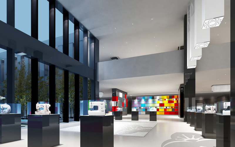 威海山花地毯展厅装饰工程-5