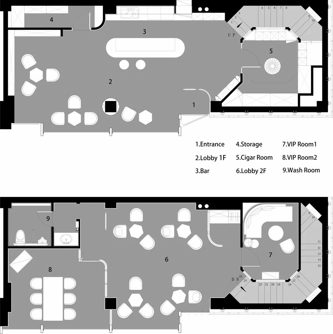 柏洲雪茄吧 私人会所丨中国杭州丨LONGTERM珑腾商业空间设计-89