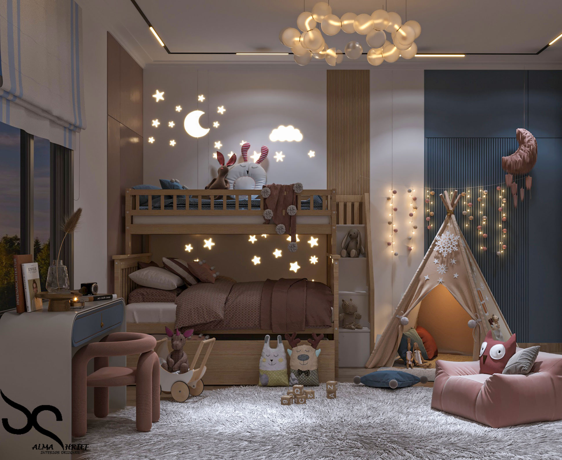 儿童卧室设计丨SALMA SHRIEF-17