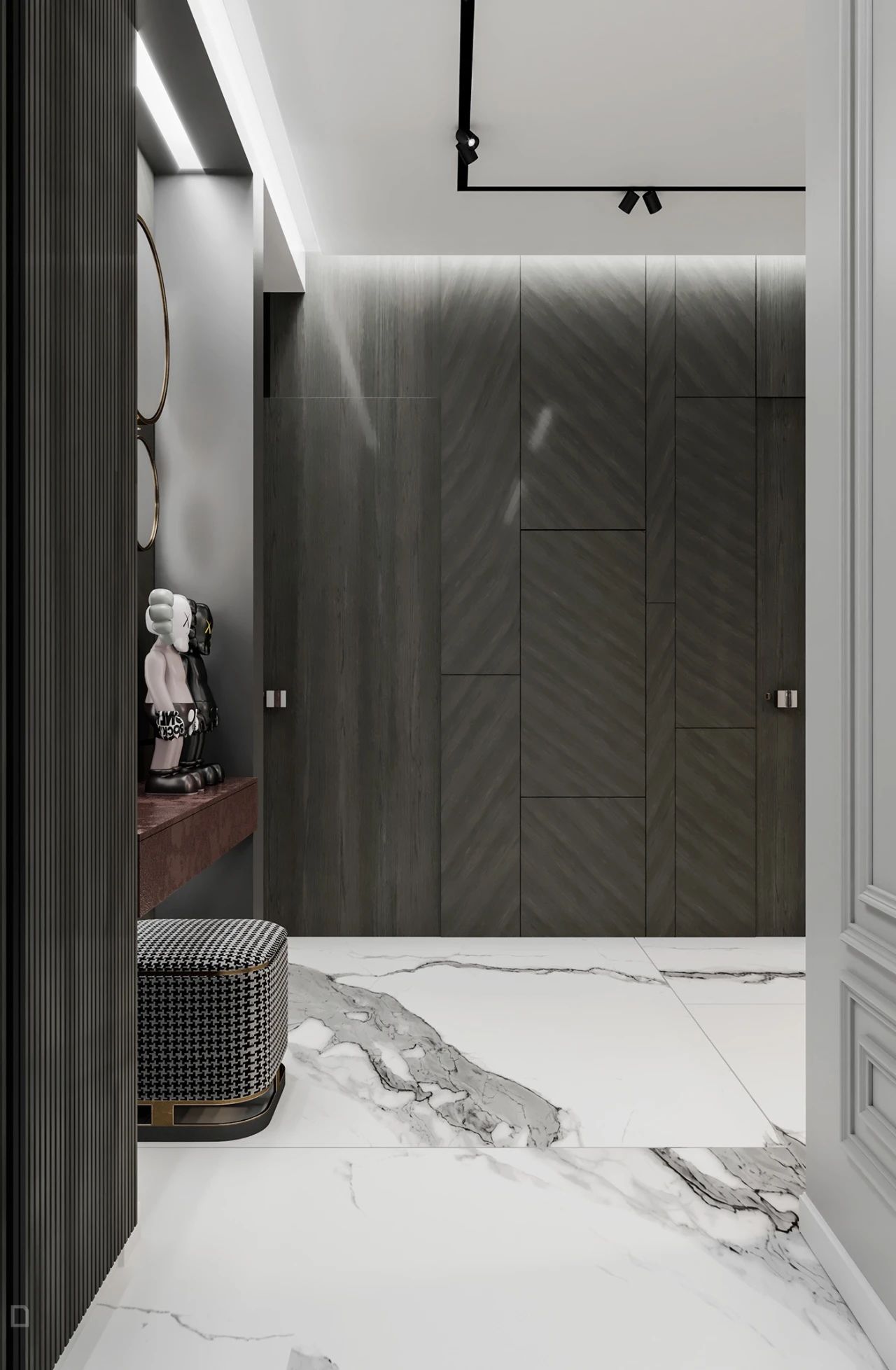 现代简约玄关设计-96