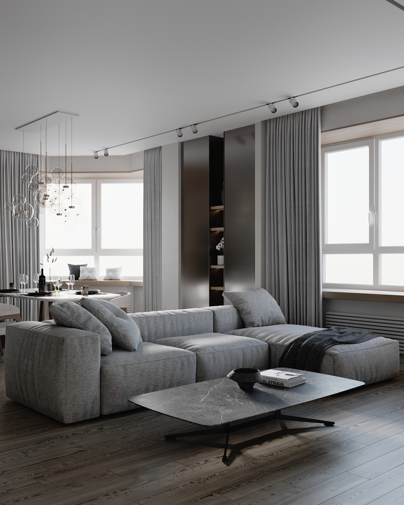 客厅·科罗娜渲染丨click interior design-2