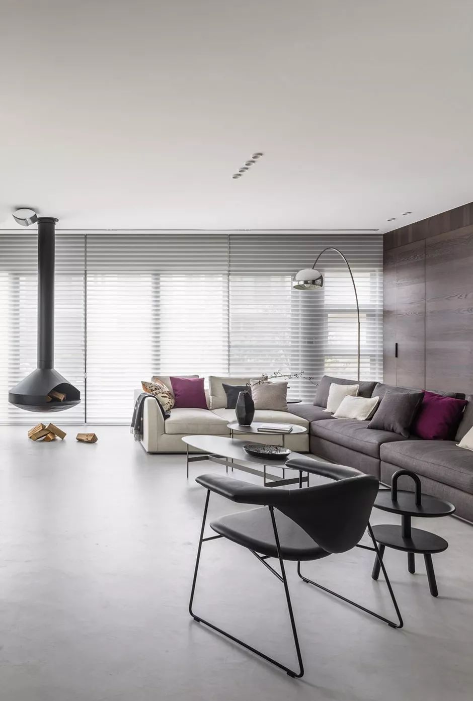 110 坪四层别墅，极简线条与自然元素共融-11