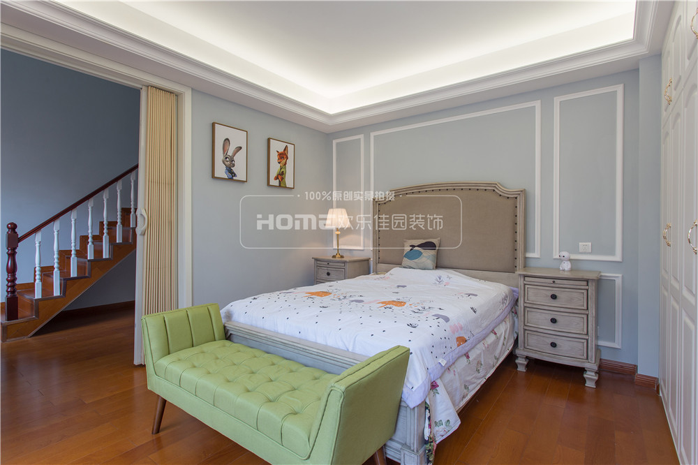 成都观城 220 平简约美式装修,家庭温馨空间设计-54