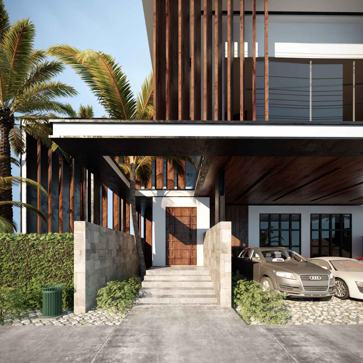 Exterior Modren Villa-3