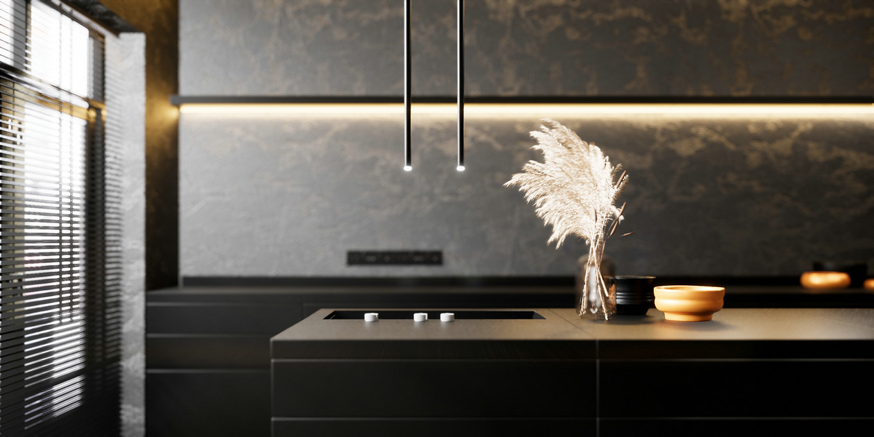 148㎡高级黑+橙色 见证激情的力量，打造经典时尚-7