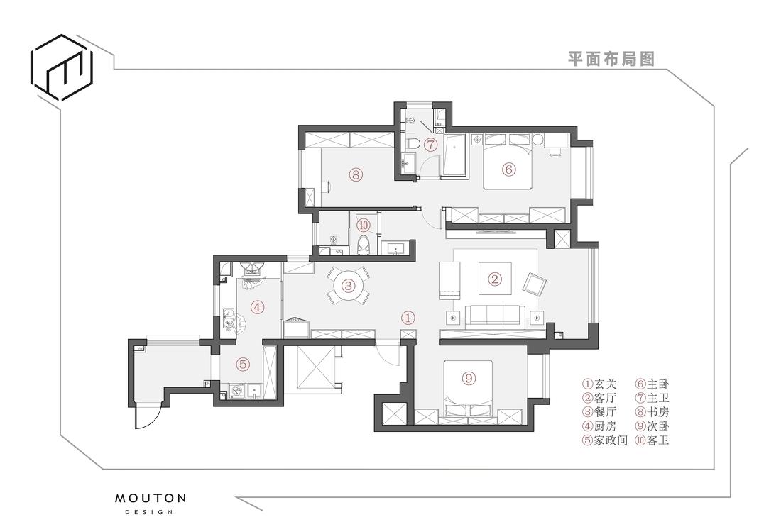 奶白色治愈系婚房-57