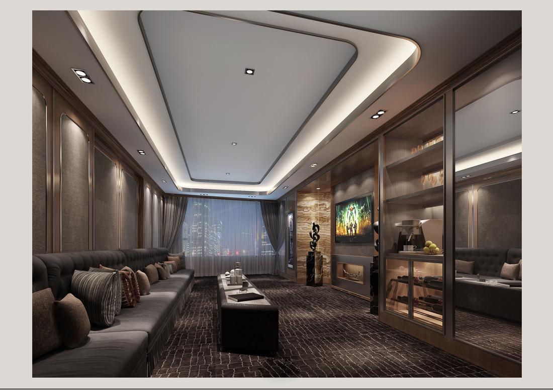 
办公空间，艺术会所，港派设计 -9