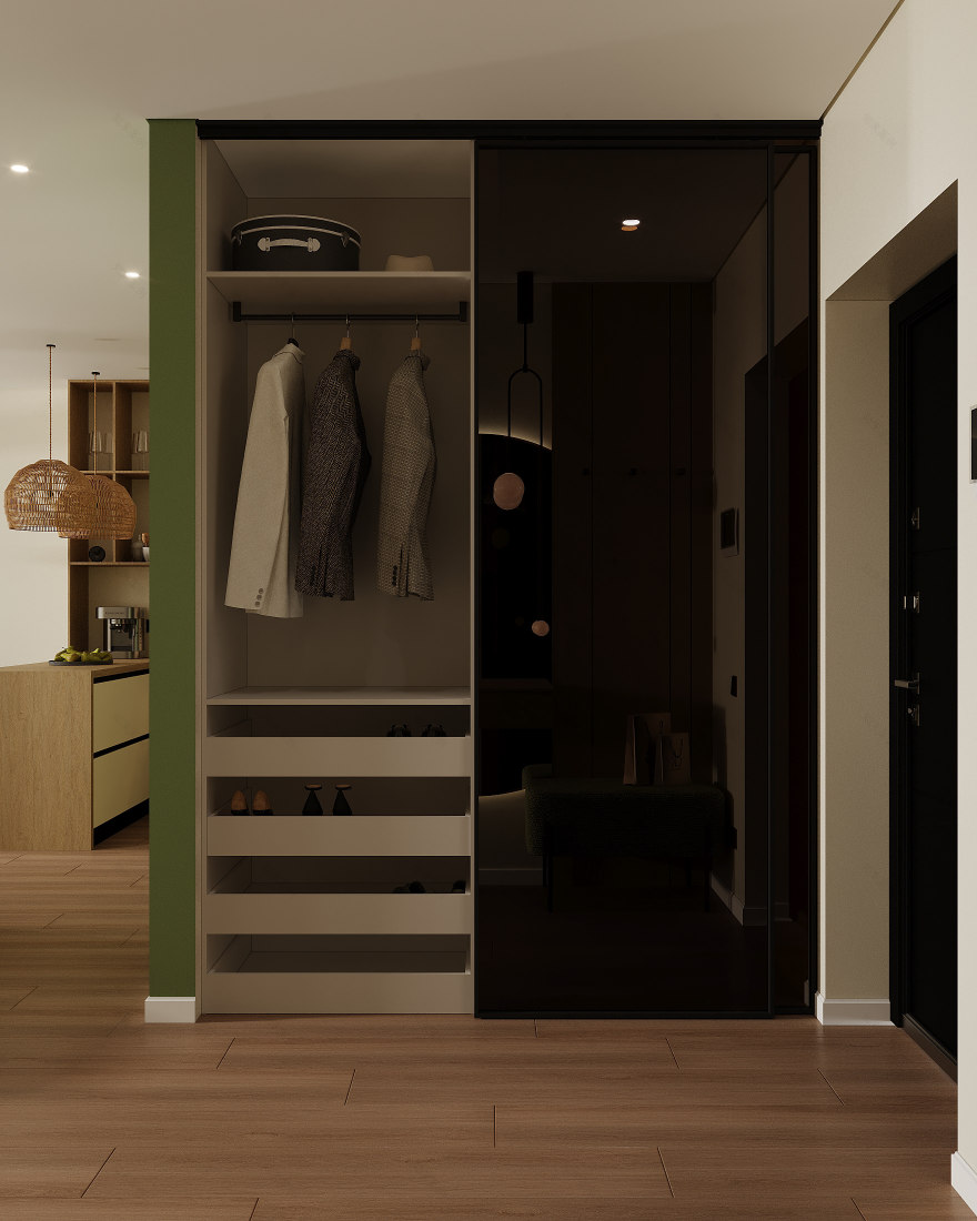 Kitchen-living room I Warm Contemporary-9