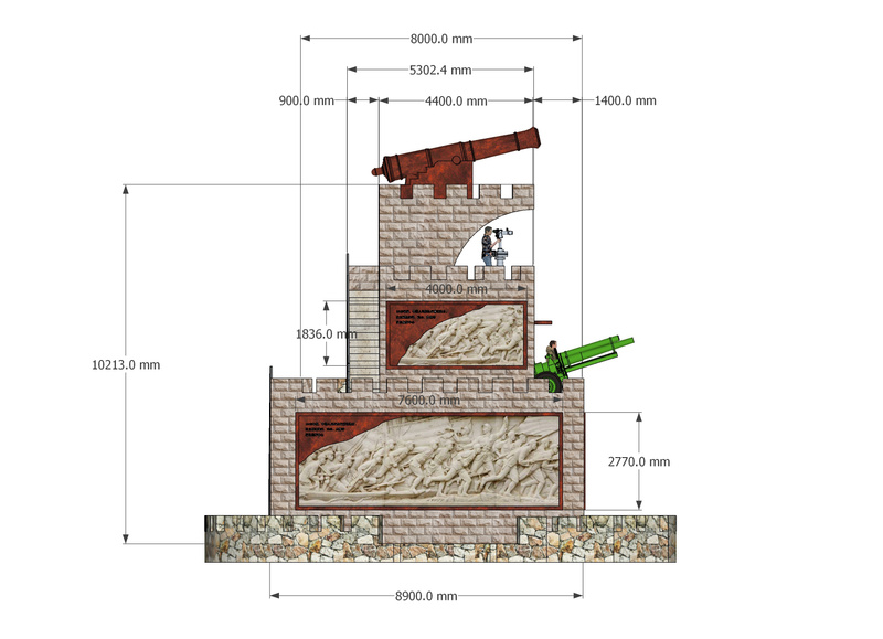 干江炮台山顶“炮塔”设计-8