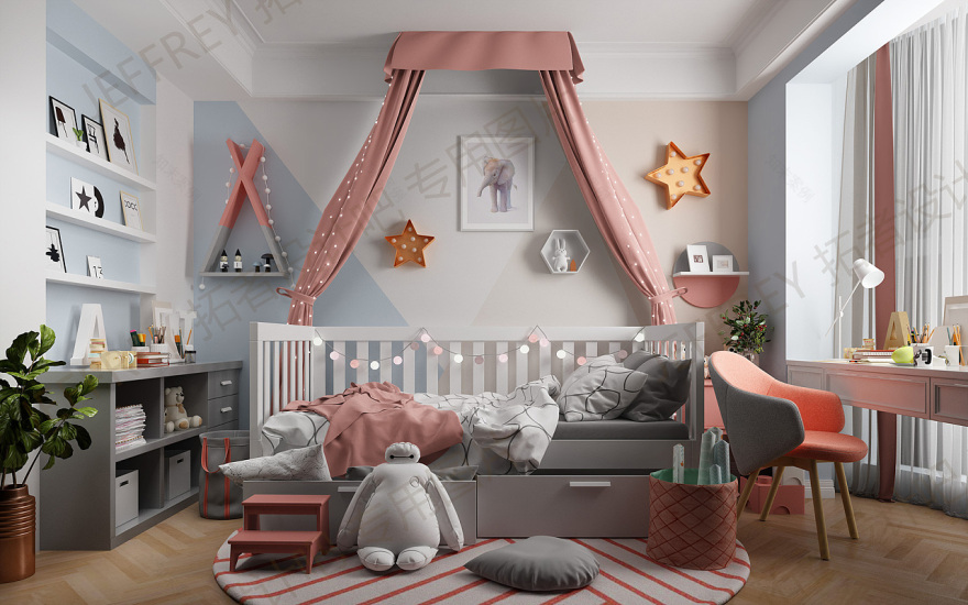 壁纸打造浪漫公主房-2