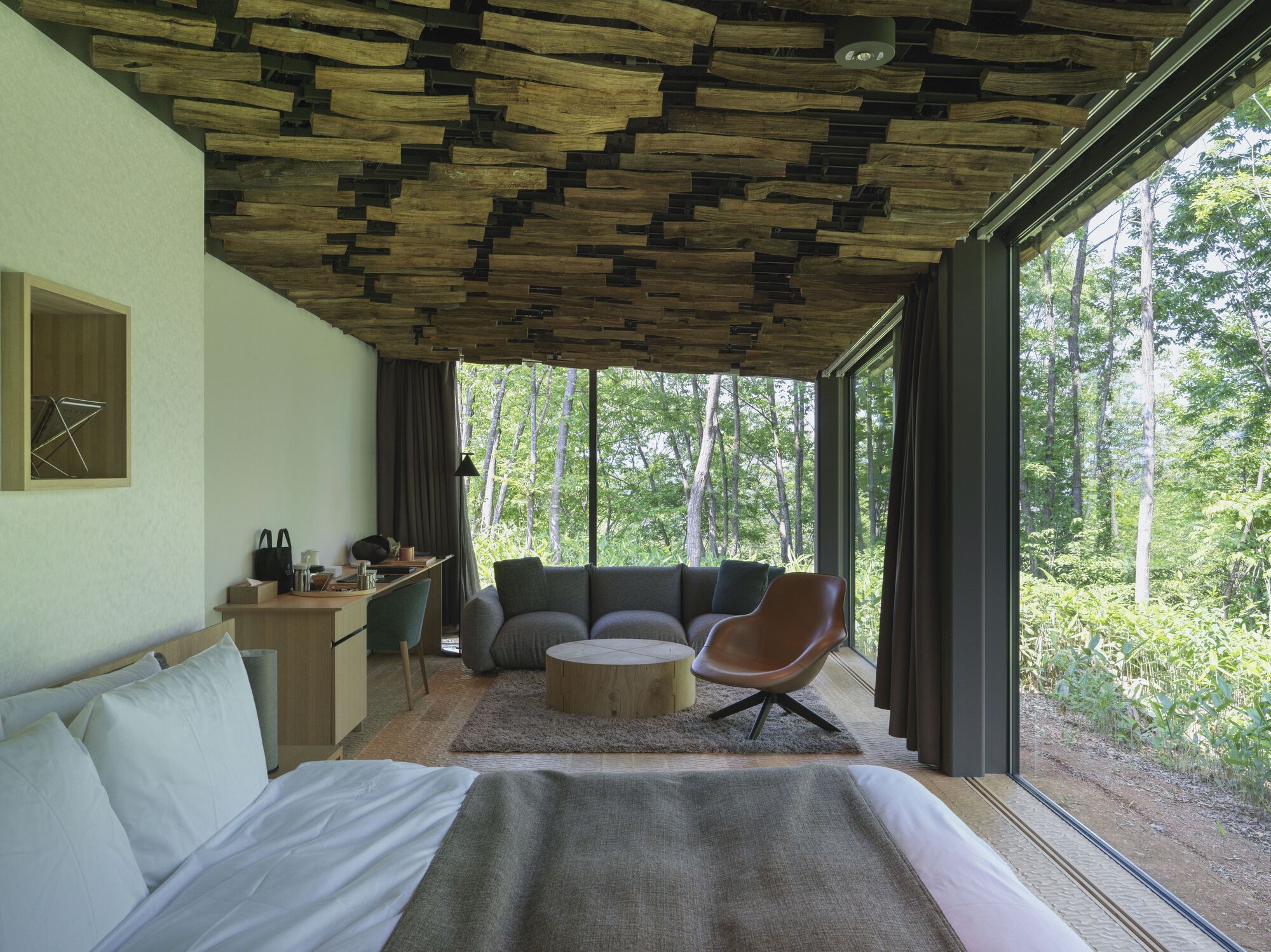 Snowpeak Field Suite 水疗中心总部丨日本丨Kengo Kuma & Associates-36