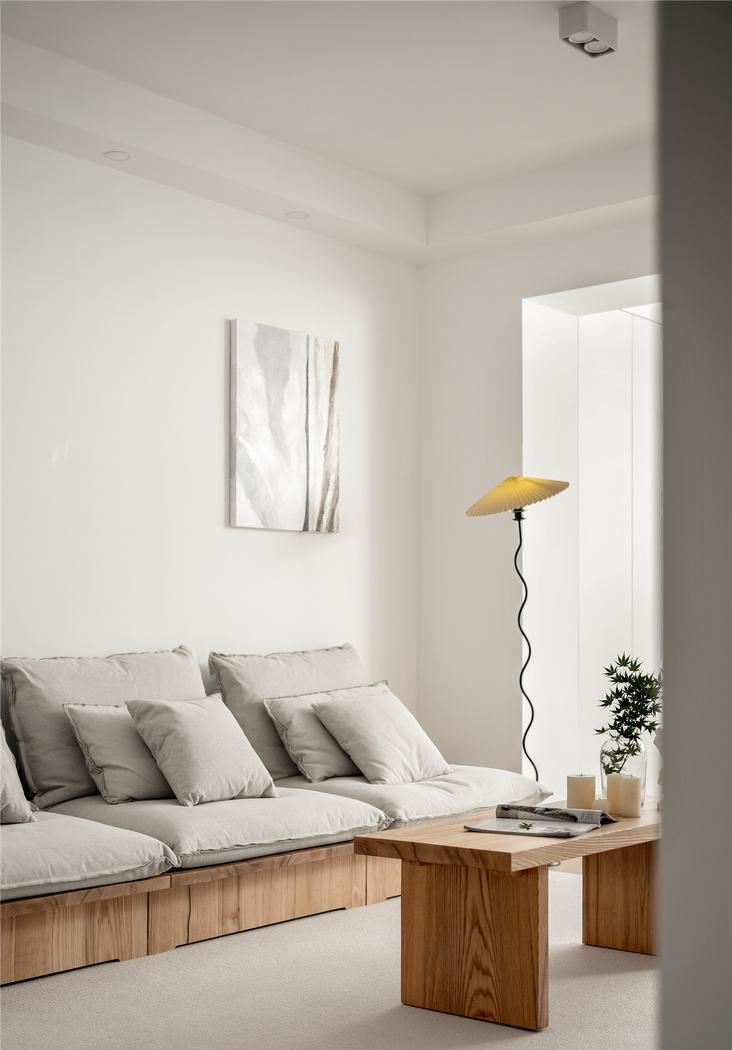 纯白+木色舒适惬意生活空间设计-8