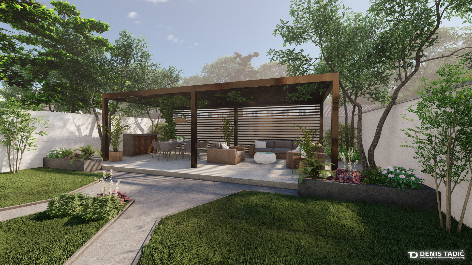 Erceg  外立面,大门和庭院的装修-22