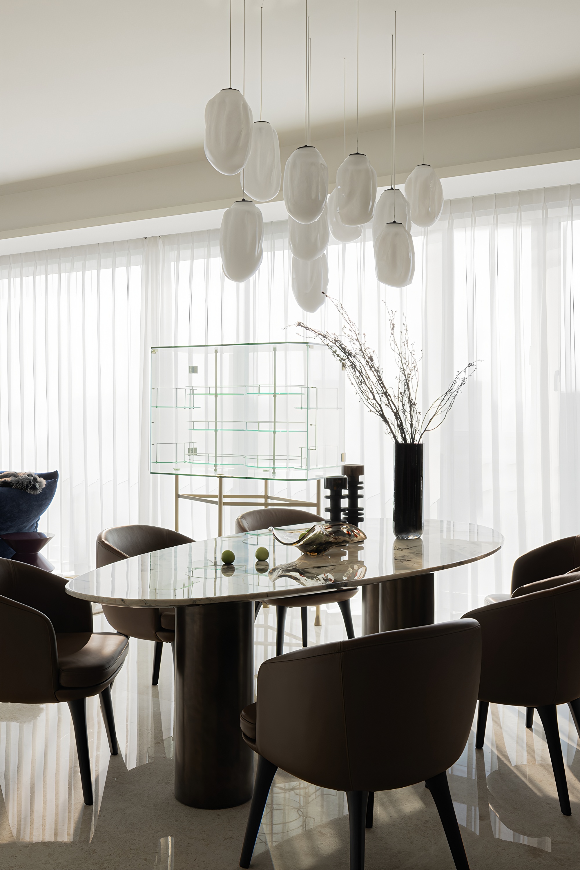 杭州345㎡简约大平层丨中国杭州丨力设计-7