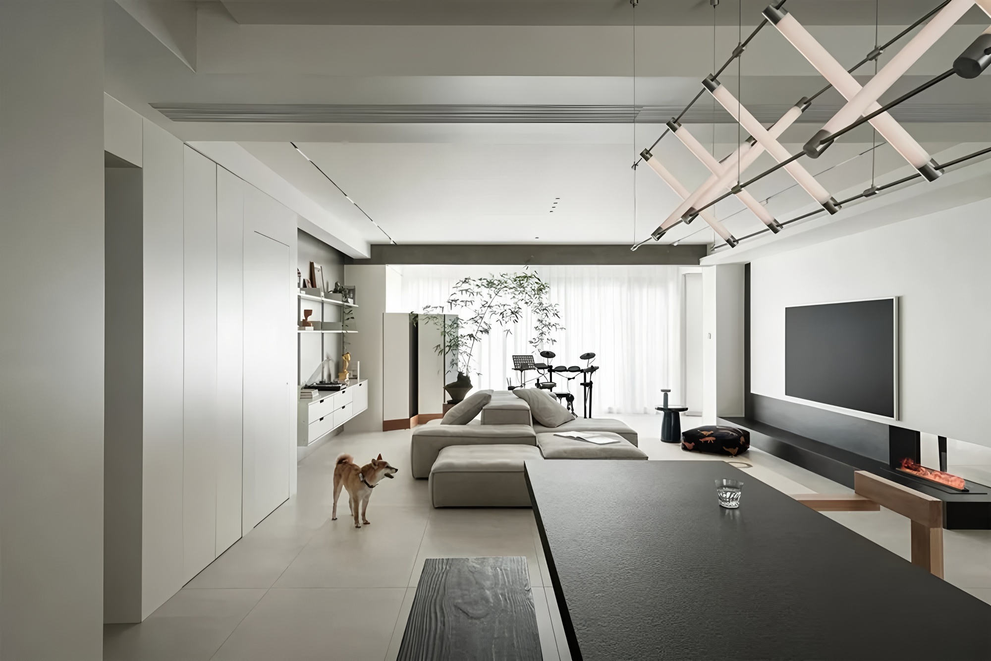 成都·南山凌峯180㎡极简大平层丨中国成都丨尚舍家室内设计-6