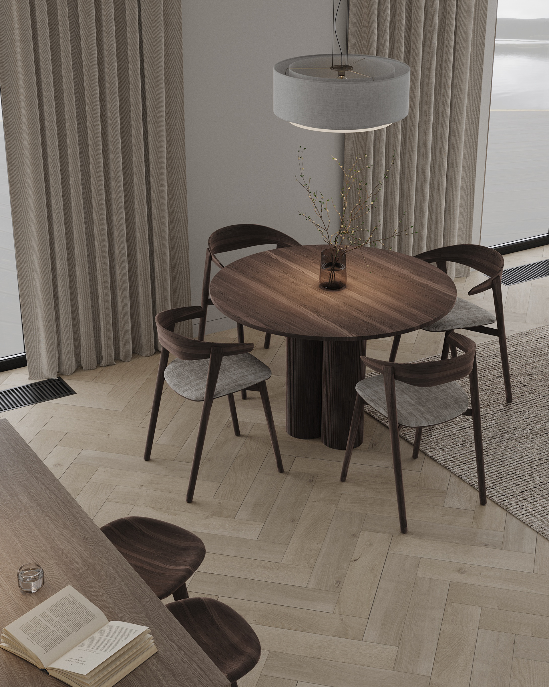 厨房客厅可视化设计丨美国丨Inesa Orlenko-11