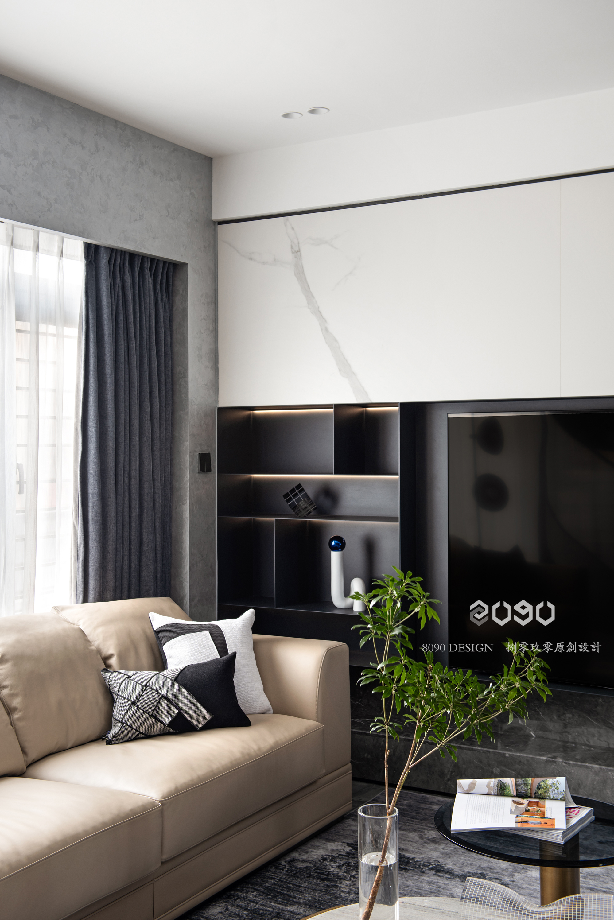 顶楼现代简约风设计丨中国杭州丨杭州 8090 原创设计-21