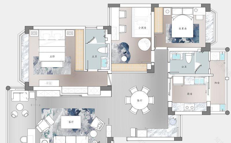 深圳市政大院现代简约私宅 | 灰色、白色与木色的极简艺术-30